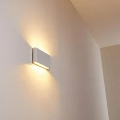 Applique murale d'extérieur Tinglev LED Blanc, 2 lumières