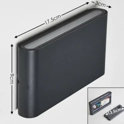 Applique murale d'extérieur Tinglev LED Anthracite, 2 lumières