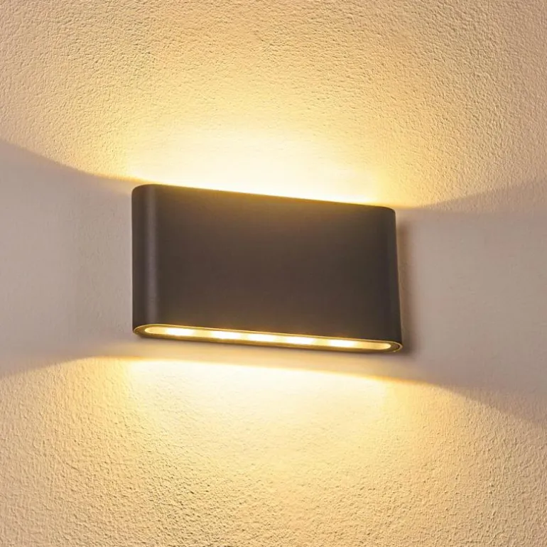 Applique murale d'extérieur Tinglev LED Anthracite, 2 lumières