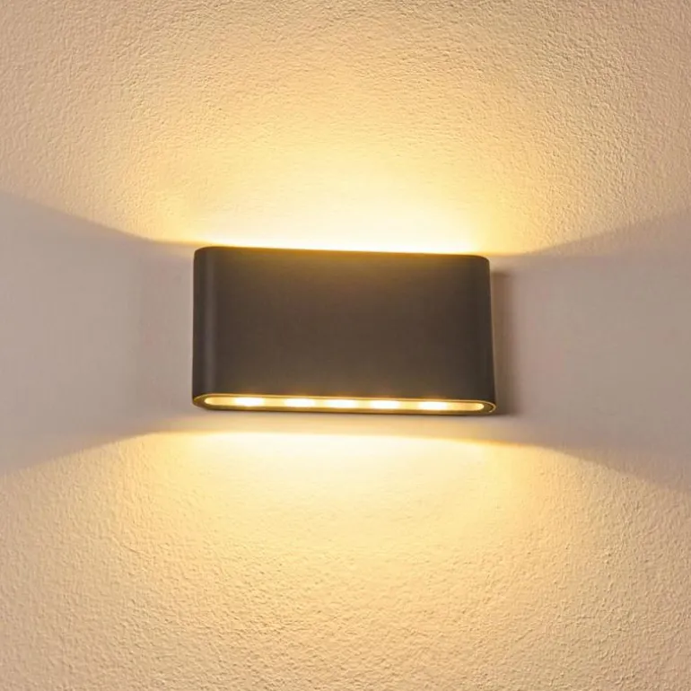 Applique murale d'extérieur Tinglev LED Anthracite, 2 lumières