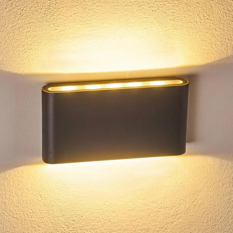 Applique murale d'extérieur Tinglev LED Anthracite, 2 lumières