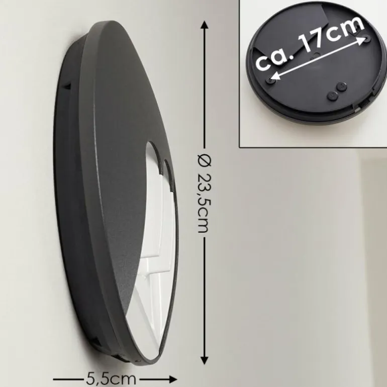 Applique murale d'extérieur Silvso LED Anthracite, 3 lumières