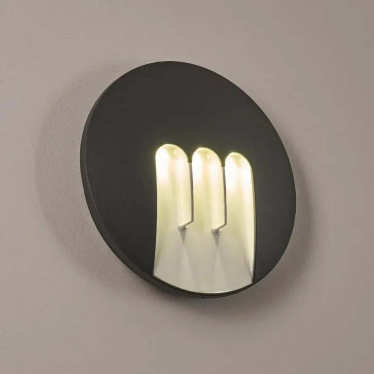 Applique murale d'extérieur Silvso LED Anthracite, 3 lumières