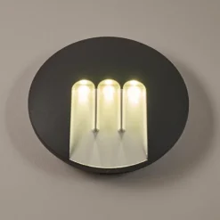 Applique murale d'extérieur Silvso LED Anthracite, 3 lumières
