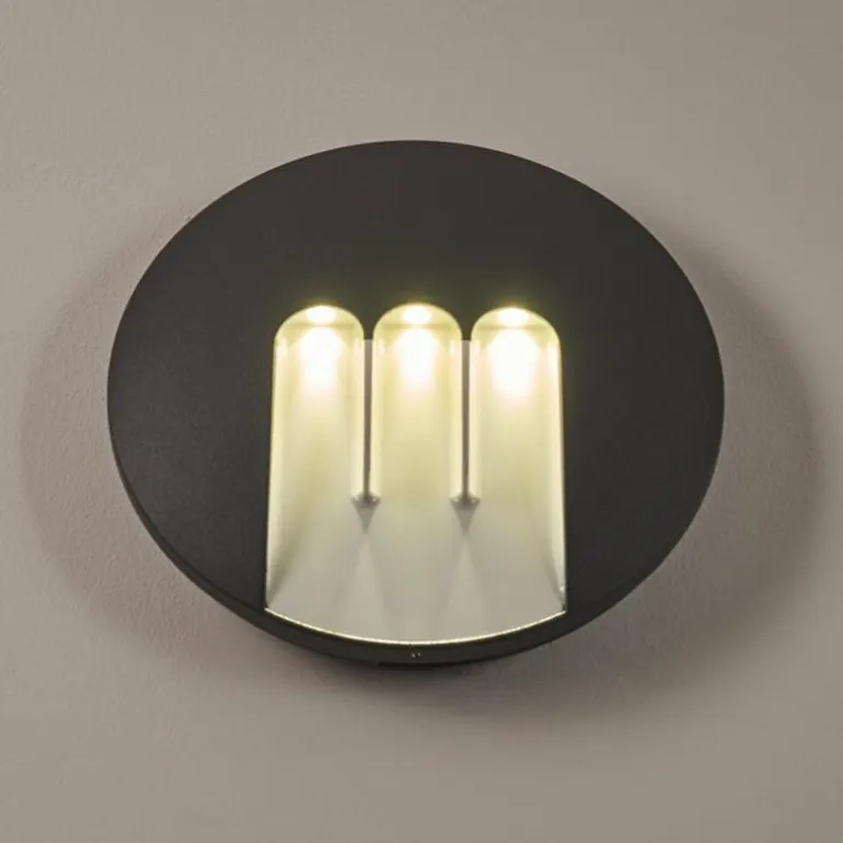 Applique murale d'extérieur Silvso LED Anthracite, 3 lumières
