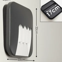 Applique murale d'extérieur Silvso LED Anthracite, 4 lumières