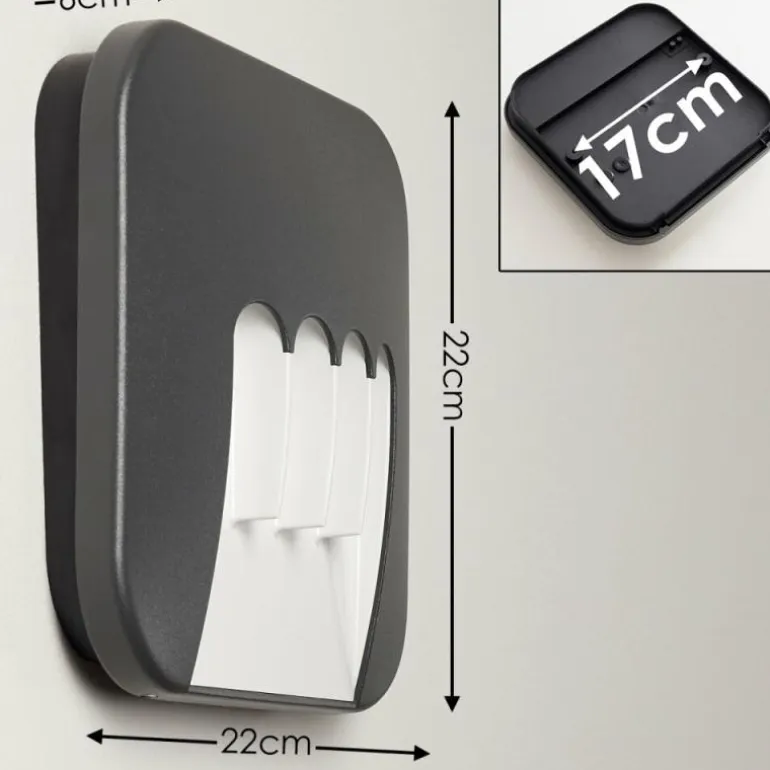 Applique murale d'extérieur Silvso LED Anthracite, 4 lumières