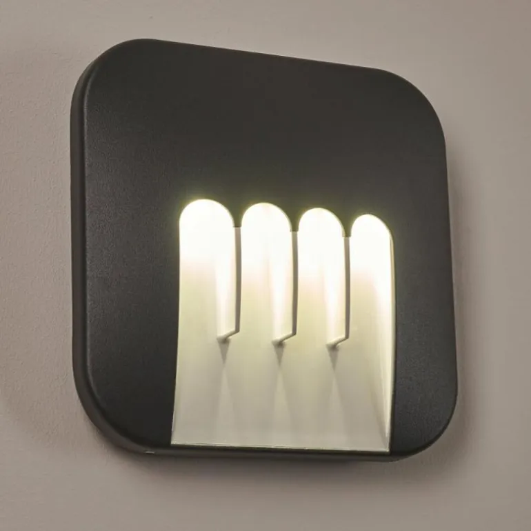 Applique murale d'extérieur Silvso LED Anthracite, 4 lumières