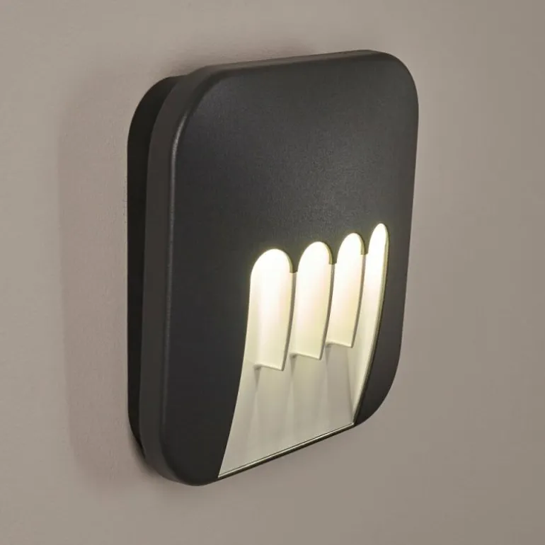Applique murale d'extérieur Silvso LED Anthracite, 4 lumières