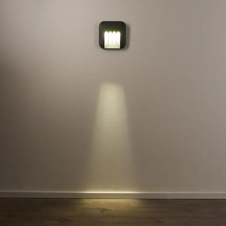 Applique murale d'extérieur Silvso LED Anthracite, 4 lumières