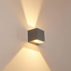 Applique murale d'extérieur Fauderup LED Gris, 2 lumières