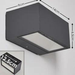 Applique murale d'extérieur Spidern LED Anthracite, 1 lumière