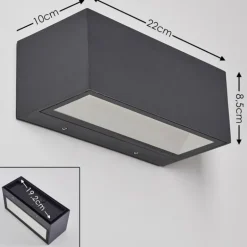Applique murale d'extérieur Spidern LED Aluminium, 1 lumière