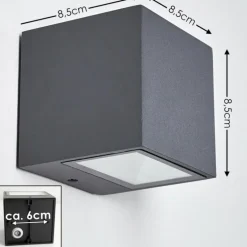 Applique murale d'extérieur Spidern LED Anthracite, 1 lumière