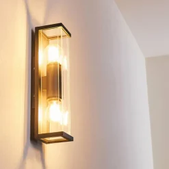 Applique murale d'extérieur Skeldegaard Anthracite, 2 lumières