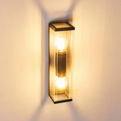 Applique murale d'extérieur Skeldegaard Anthracite, 2 lumières