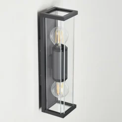 Applique murale d'extérieur Skeldegaard Anthracite, 2 lumières