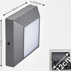 Applique murale d'extérieur Alkmaar LED Anthracite, 1 lumière