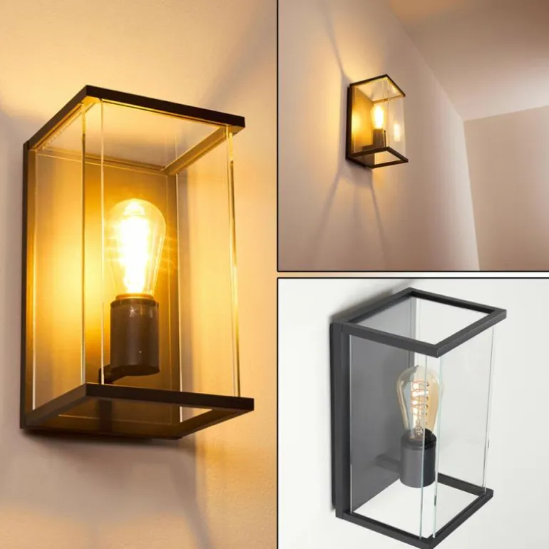 Applique murale d'extérieur Faroer Anthracite, 1 lumière