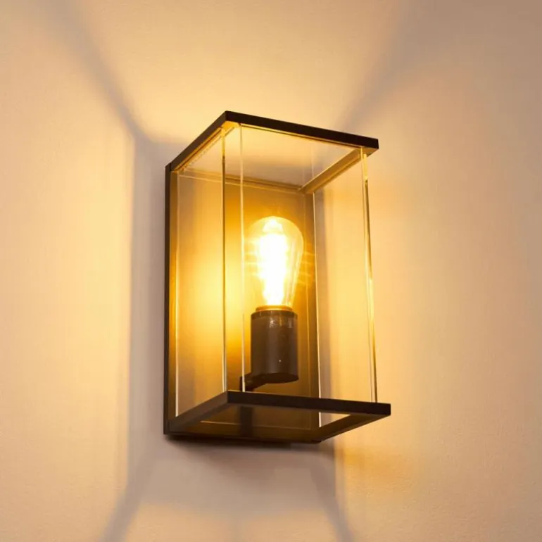 Applique murale d'extérieur Faroer Anthracite, 1 lumière