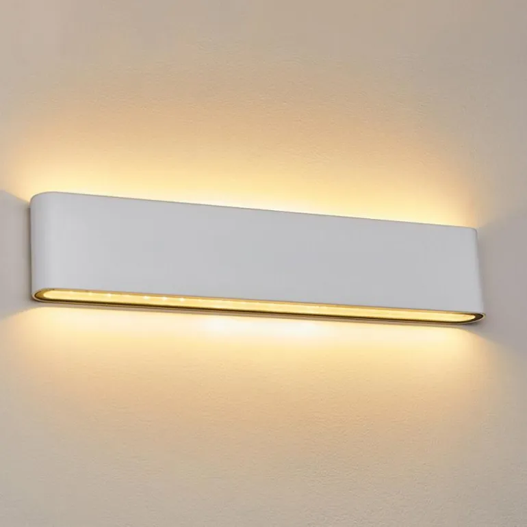 Applique murale d'extérieur Tinglev LED Blanc, 2 lumières