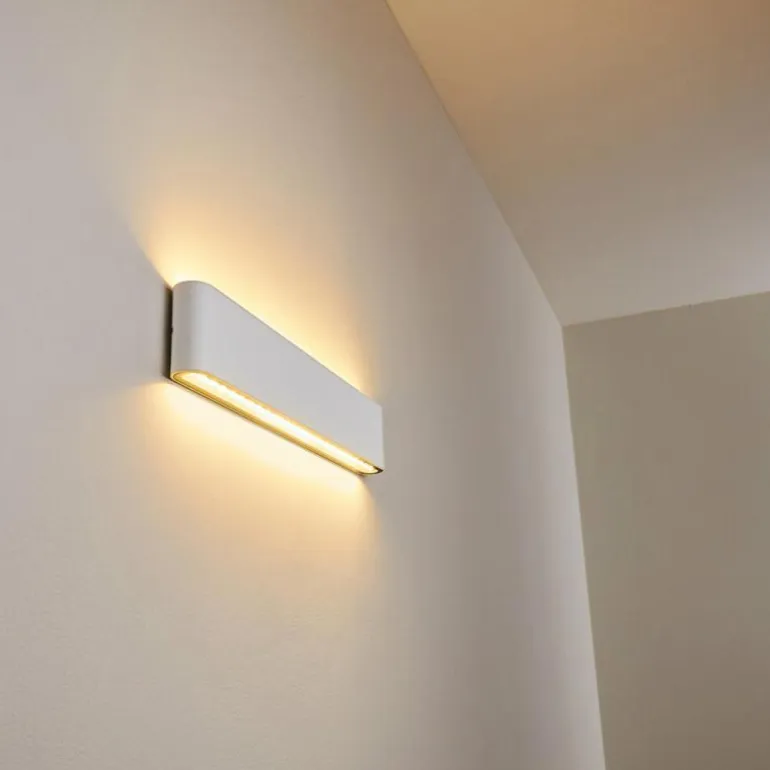 Applique murale d'extérieur Tinglev LED Blanc, 2 lumières