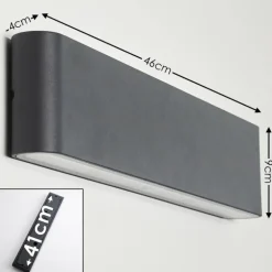 Applique murale d'extérieur Tinglev Anthracite, 2 lumières