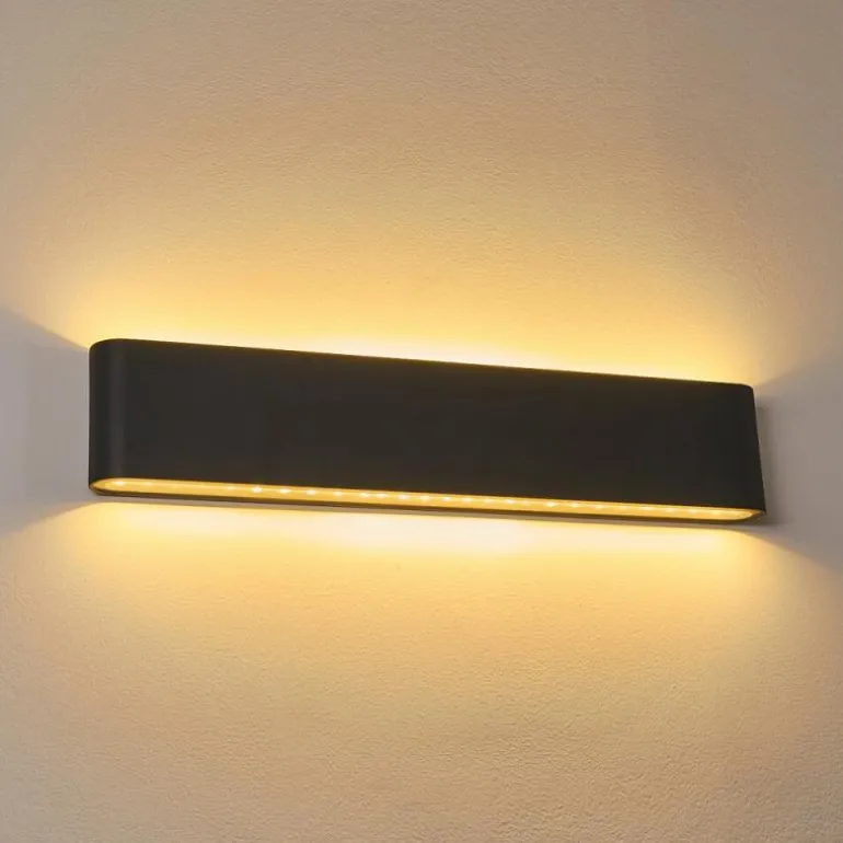 Applique murale d'extérieur Tinglev Anthracite, 2 lumières
