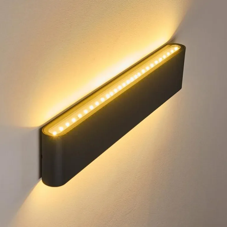 Applique murale d'extérieur Tinglev Anthracite, 2 lumières