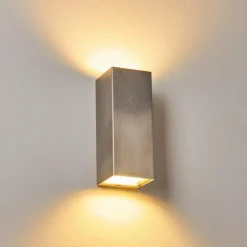 Applique murale d'extérieur Bogachiel LED Acier brossé, 1 lumière
