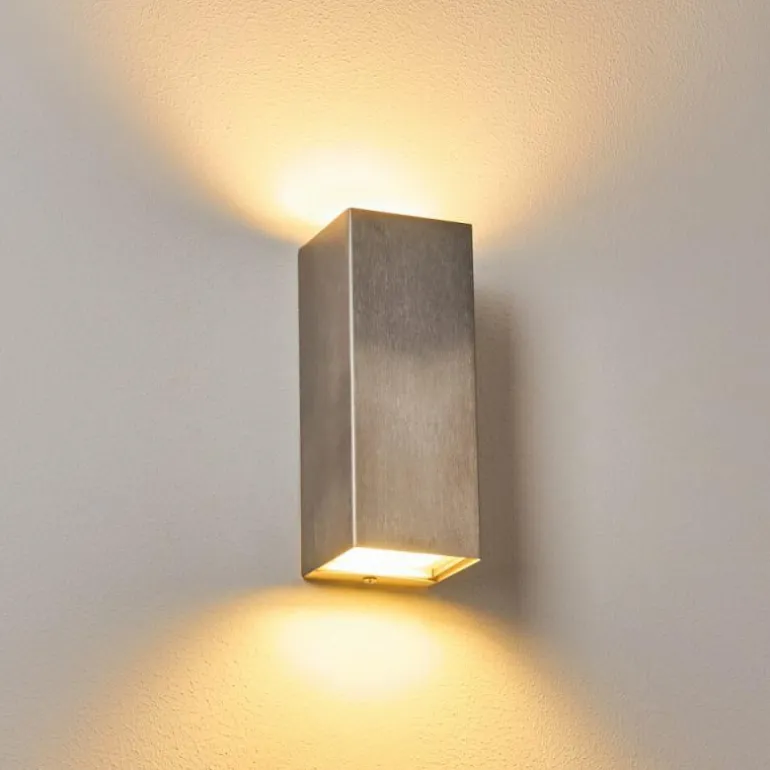 Applique murale d'extérieur Bogachiel LED Acier brossé, 1 lumière