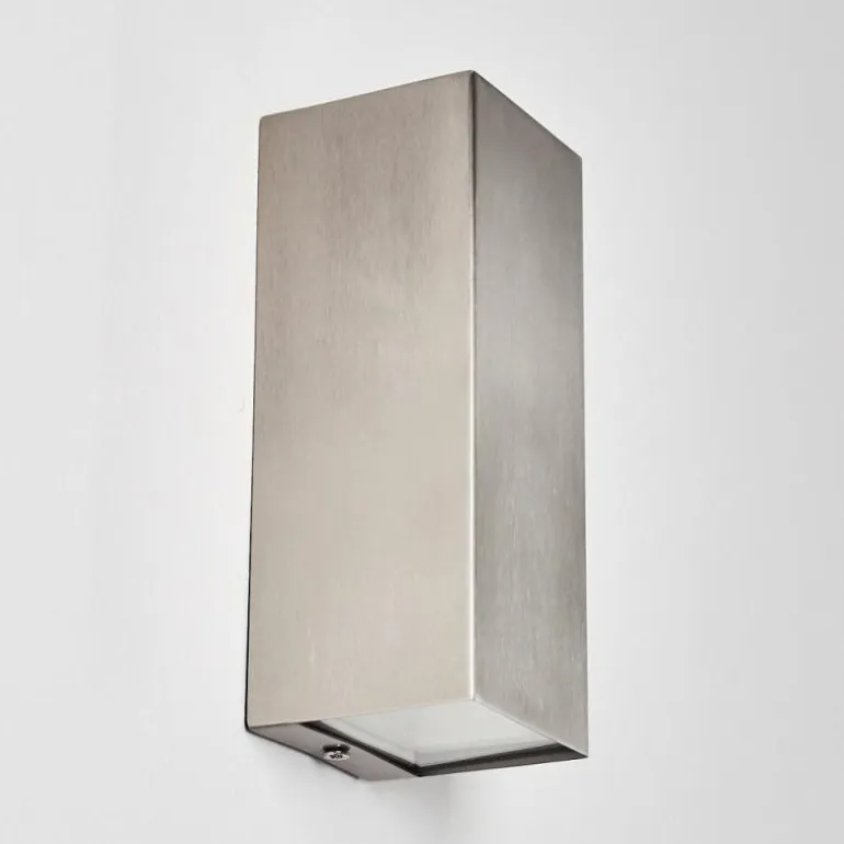 Applique murale d'extérieur Bogachiel LED Acier brossé, 1 lumière