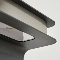 Applique murale d'extérieur Blanchard LED Nickel mat, Noir, 1 lumière