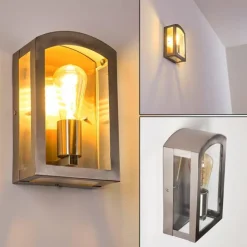 Applique murale d'extérieur Chipola Acier inoxydable, 1 lumière