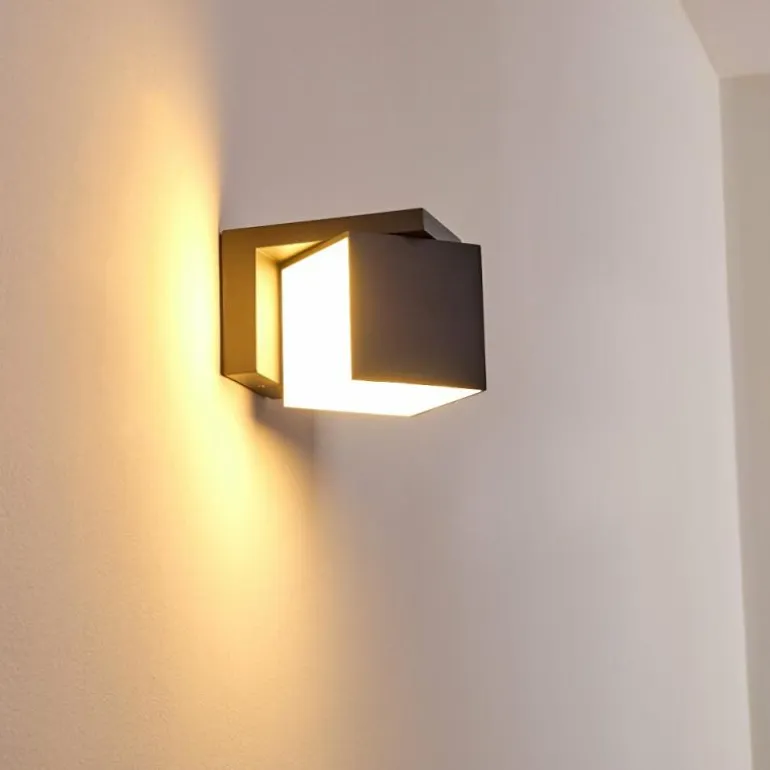 Applique murale d'extérieur Swanek LED Anthracite, 1 lumière