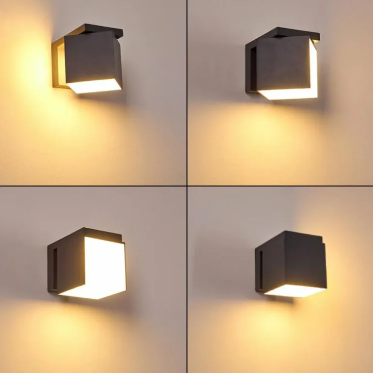 Applique murale d'extérieur Swanek LED Anthracite, 1 lumière
