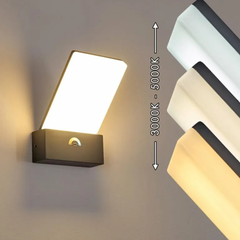Applique murale d'extérieur Heraklion LED Anthracite, 1 lumière