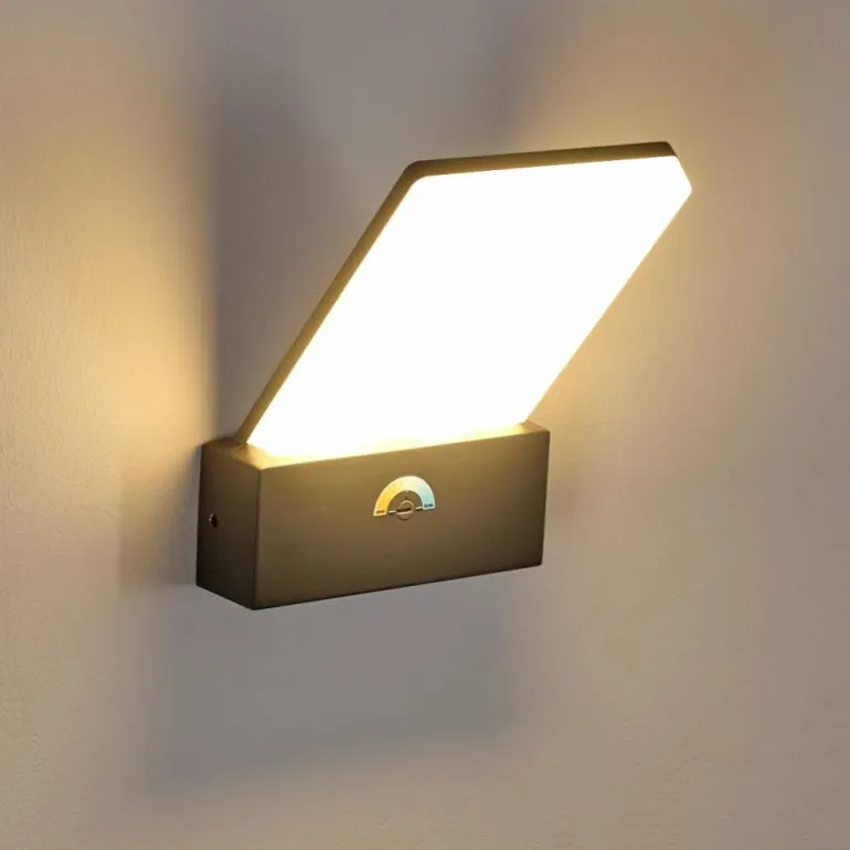 Applique murale d'extérieur Heraklion LED Anthracite, 1 lumière