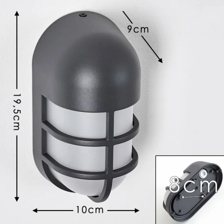 Applique murale d'extérieur Kyrenia LED Anthracite, 1 lumière