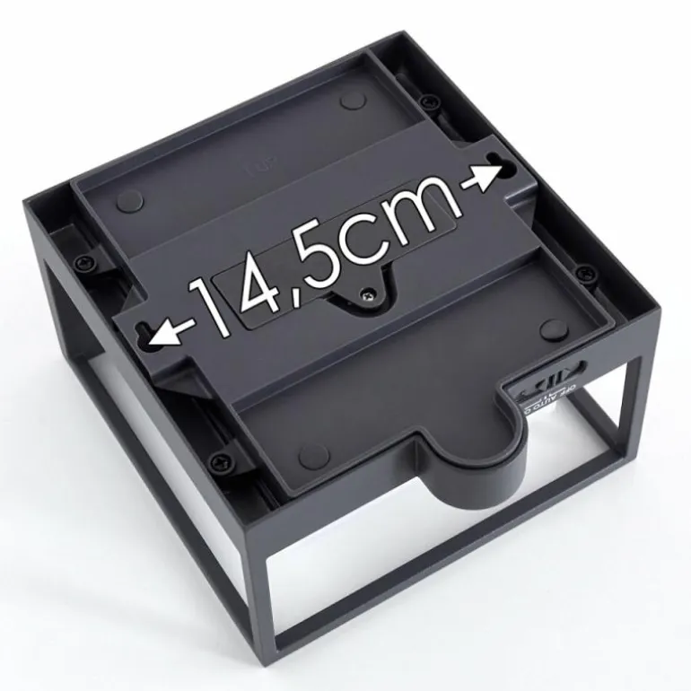 Applique murale d'extérieur Lansing LED Anthracite, 1 lumière, Détecteur de mouvement