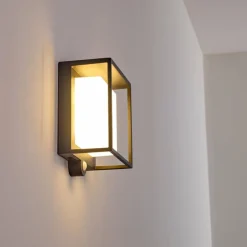 Applique murale d'extérieur Lansing LED Anthracite, 1 lumière, Détecteur de mouvement