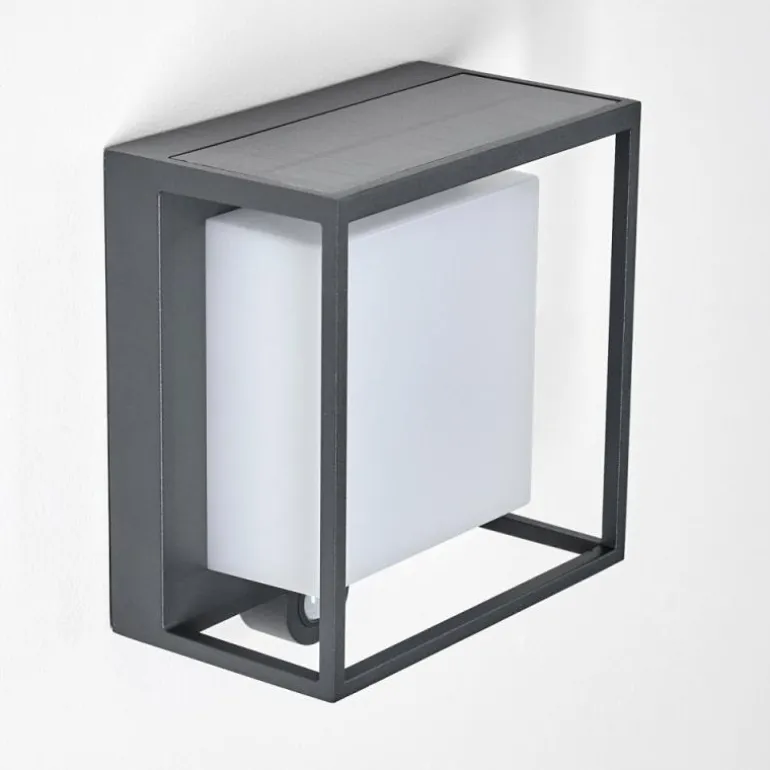 Applique murale d'extérieur Lansing LED Anthracite, 1 lumière, Détecteur de mouvement