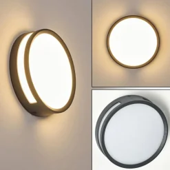 Applique murale d'extérieur Chiavari LED Anthracite, 1 lumière
