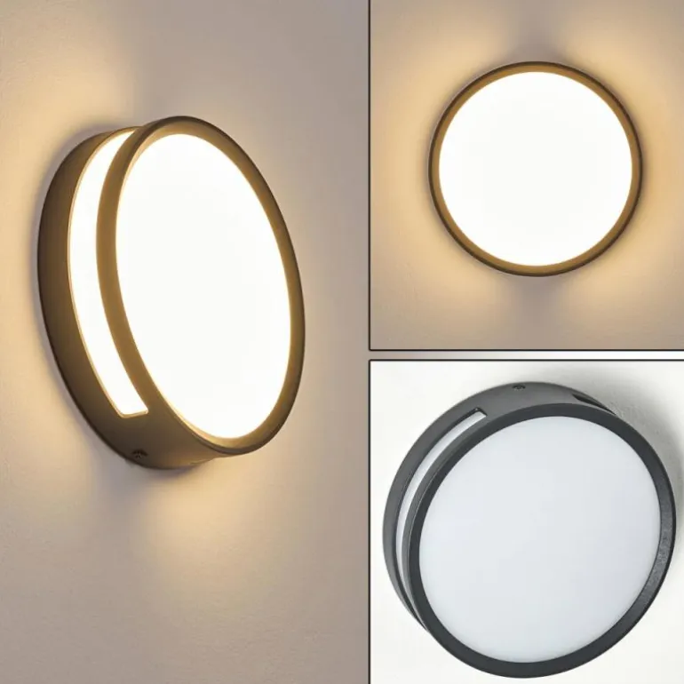 Applique murale d'extérieur Chiavari LED Anthracite, 1 lumière