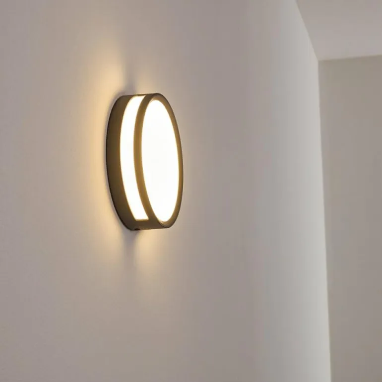 Applique murale d'extérieur Chiavari LED Anthracite, 1 lumière