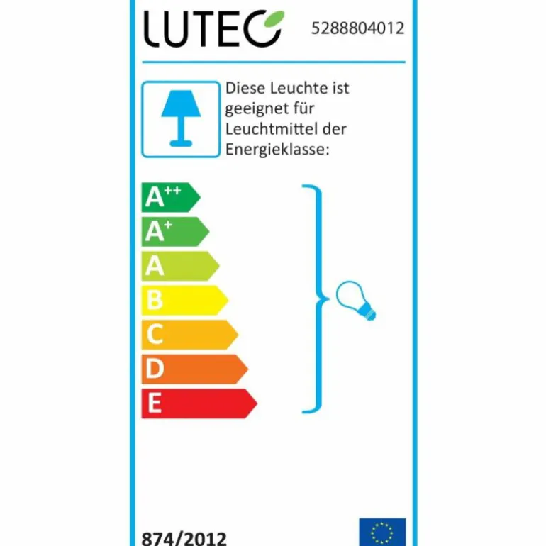 Applique murale d'extérieur Lutec Flair Anthracite, 2 lumières
