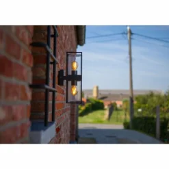 Applique murale d'extérieur Lutec Flair Anthracite, 2 lumières