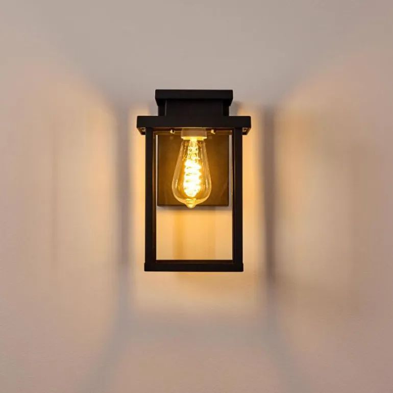 Applique murale d'extérieur Tieva Noir, 1 lumière