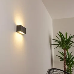 Applique murale d'extérieur Duluth LED Anthracite, 1 lumière