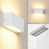 Applique murale d'extérieur Duluth LED Blanc, 1 lumière